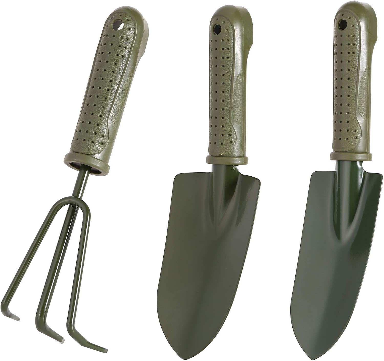 Dreiteiliges Set – Gartenbagger – Grün