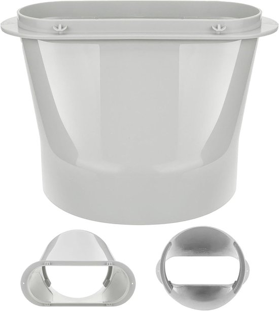 Anschluss Für Abluftschlauch Tragbarer Klimaanlagen, 1 Flacher Lüftungsadapter Für 130mm/150mm Kanalanschluss.