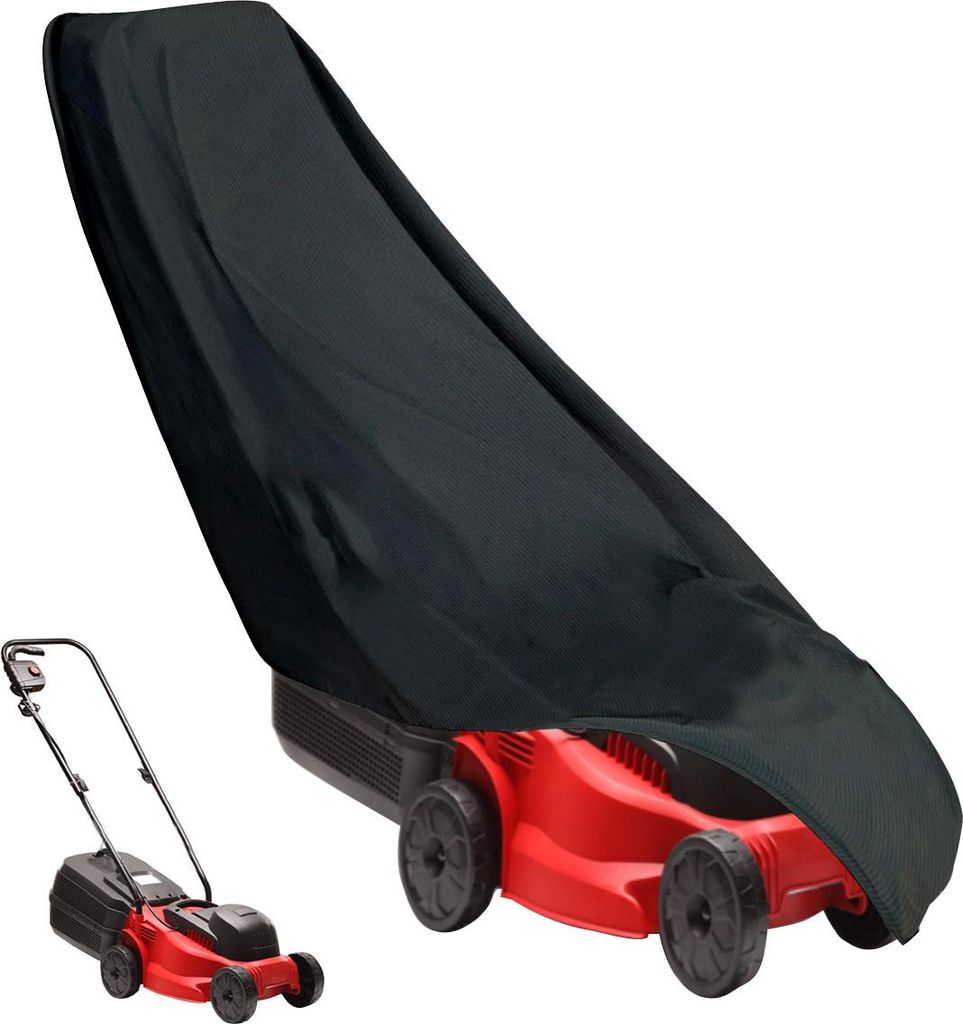 Rasenmäherabdeckung – Wasserdicht, Staubdicht Und Winddicht, Oxford-gewebe Mit Kordelzug, Schwarz, 76 X 25 X 44 Zoll