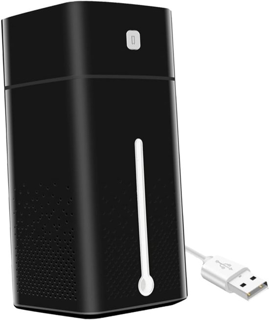 Leiser Mini-usb-luftbefeuchter Mit Multifunktionalem Led-licht – Geeignet Für Büro, Auto Und Zuhause – Kompakter Und Tragbarer Luftverteiler – Schwarz.