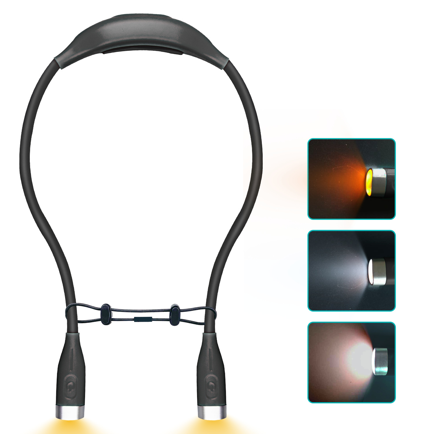 Led-nackenlampe – Usb-aufladbar – Freihändig Nutzbar – 4 Superhelle Leds – 3 Helligkeitsstufen – Ideal Zum Lesen Im Bett
