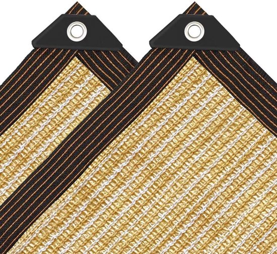 2 X 2 M Beigefarbenes Rechteckiges Schattierungsnetz Für Den Garten – Pflanzenschutz – Uv-beständig