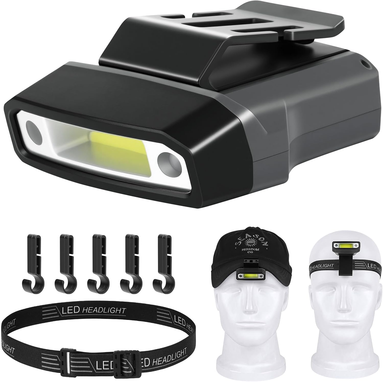 Stirnlampe Mit 1100 Lumen, Led, Wiederaufladbar, Verstellbar, Rot, Für Läufer, Stirnlampe Mit 1100 Lumen Led, Wiederaufladbar, Mit Bewegungssensor