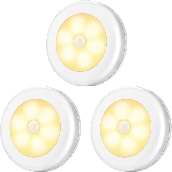 3-teiliges Led-nachtlicht-set Mit Bewegungssensor Und Batteriebetrieb