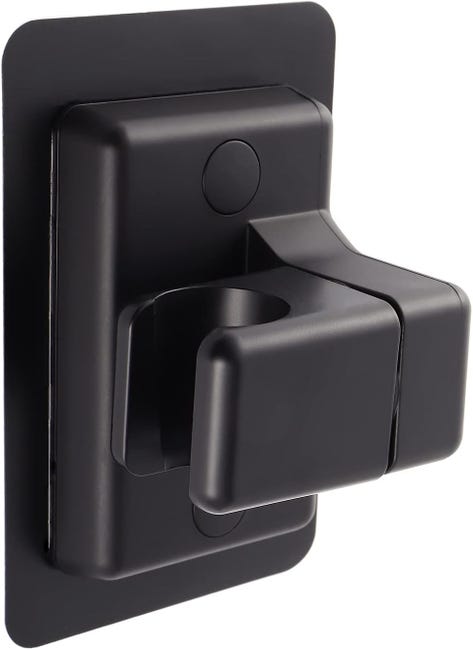 360° Drehbarer, Verstellbarer Duschkopfhalter, Kein Bohren Erforderlich, Handbrause, Wasserdicht, Extrem Robuster Duschkopfhalter (schwarz)