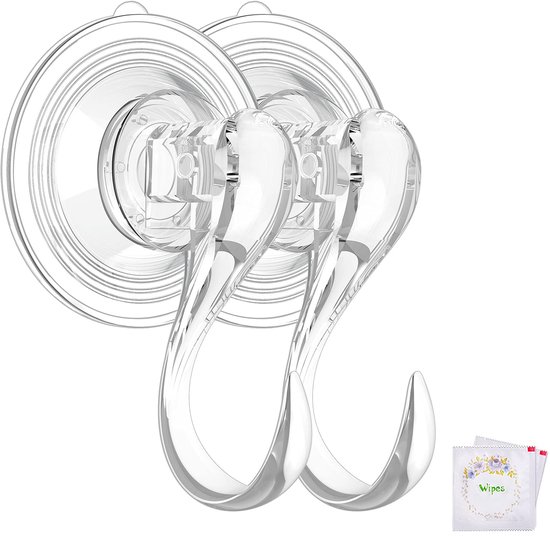 4er-pack Kleine, Transparente Saugnapfhaken – Abnehmbar Und Wiederverwendbar