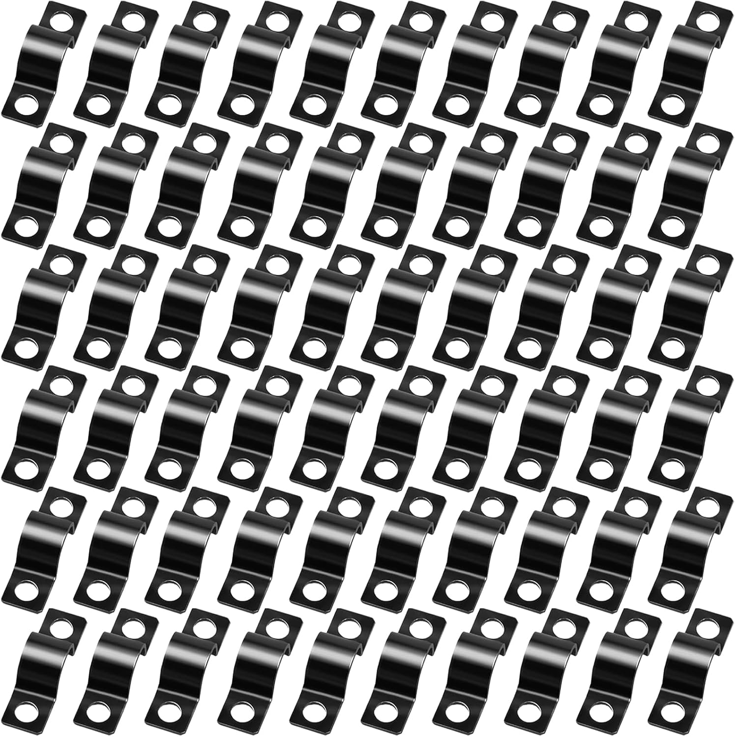 60er-packung U-förmige Rohrschellen, Hochleistungs-metallzaunbefestigungen (10 Mm)