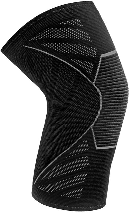 Unisex-kniebandage, Kompressionsstütze, Geeignet Für Sport, Laufen, Kniebeugen Und Fitness, Elastisch Und Bequem, Mittlere Größe, Schwarz, M