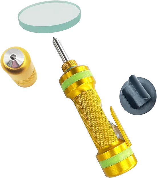 2-in-1-sicherheitshammer Aus Wolframkarbid: Scheibenbrecher & Sicherheitsgurtschneider, Gold