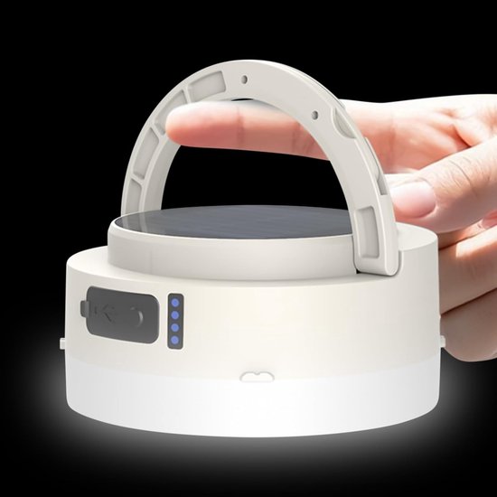 Solar-campinglampe, Wasserdichte, Wiederaufladbare Tragbare Lampe, Für Outdoor-abenteuer Und Innendekoration, 8 Modi.