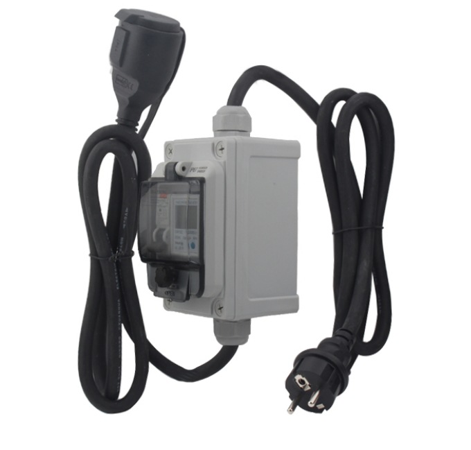 230v Ip67 Digitaler Stromzähler, Außen-wattmeter, Kwh-steckdosen-stromzähler Mit Led/reset, Energiezählerstecker Für Wohnmobile Und Elektrofahrzeuge