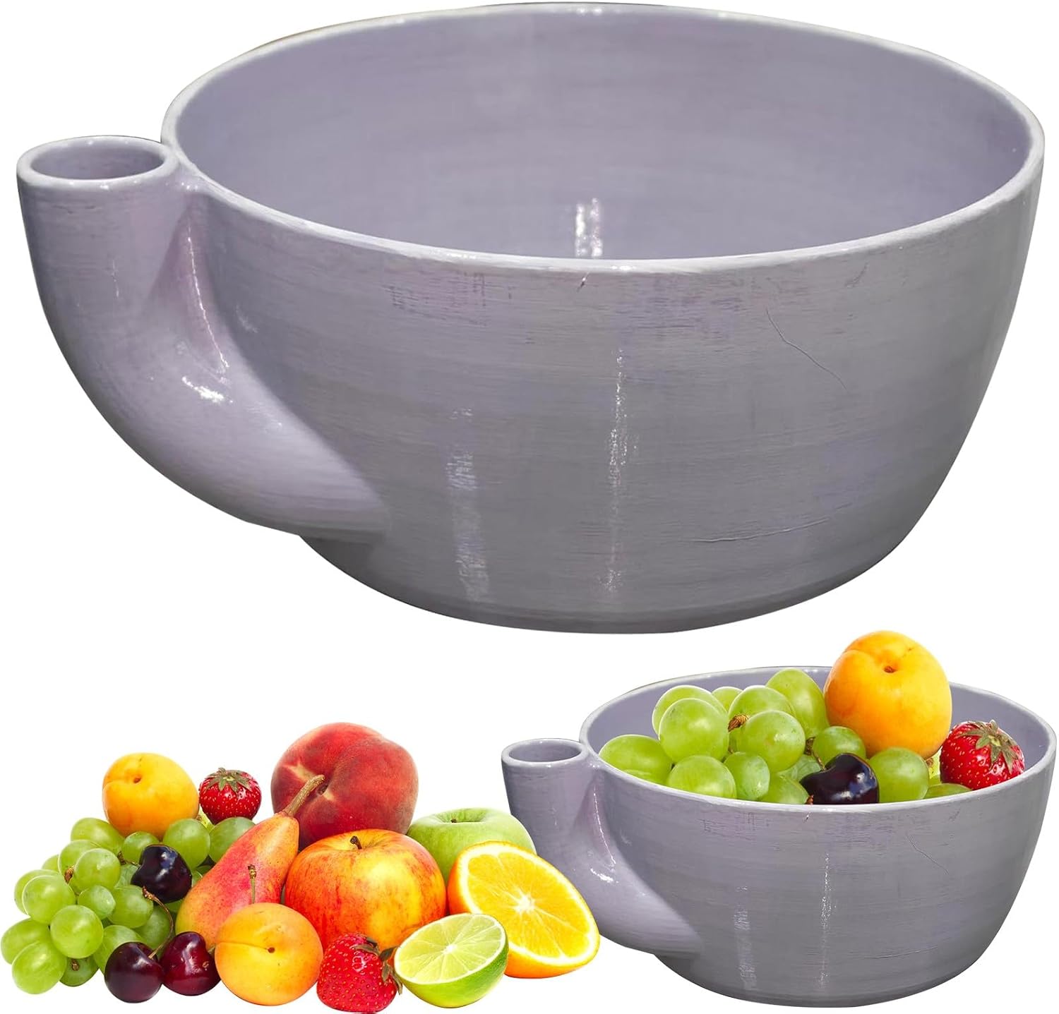 Selbstreinigende Beerenschale (2-in-1 Obstwascher Und Servierschale), Sieb Für Beeren, Weintrauben Und Kirschtomaten, Für Drinnen Und