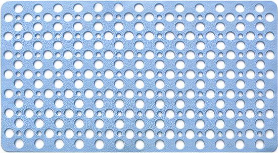 70 X 38 Cm Rutschfeste Duschmatte Aus Tpe, Schimmelresistent, Mit Saugnäpfen, Blau