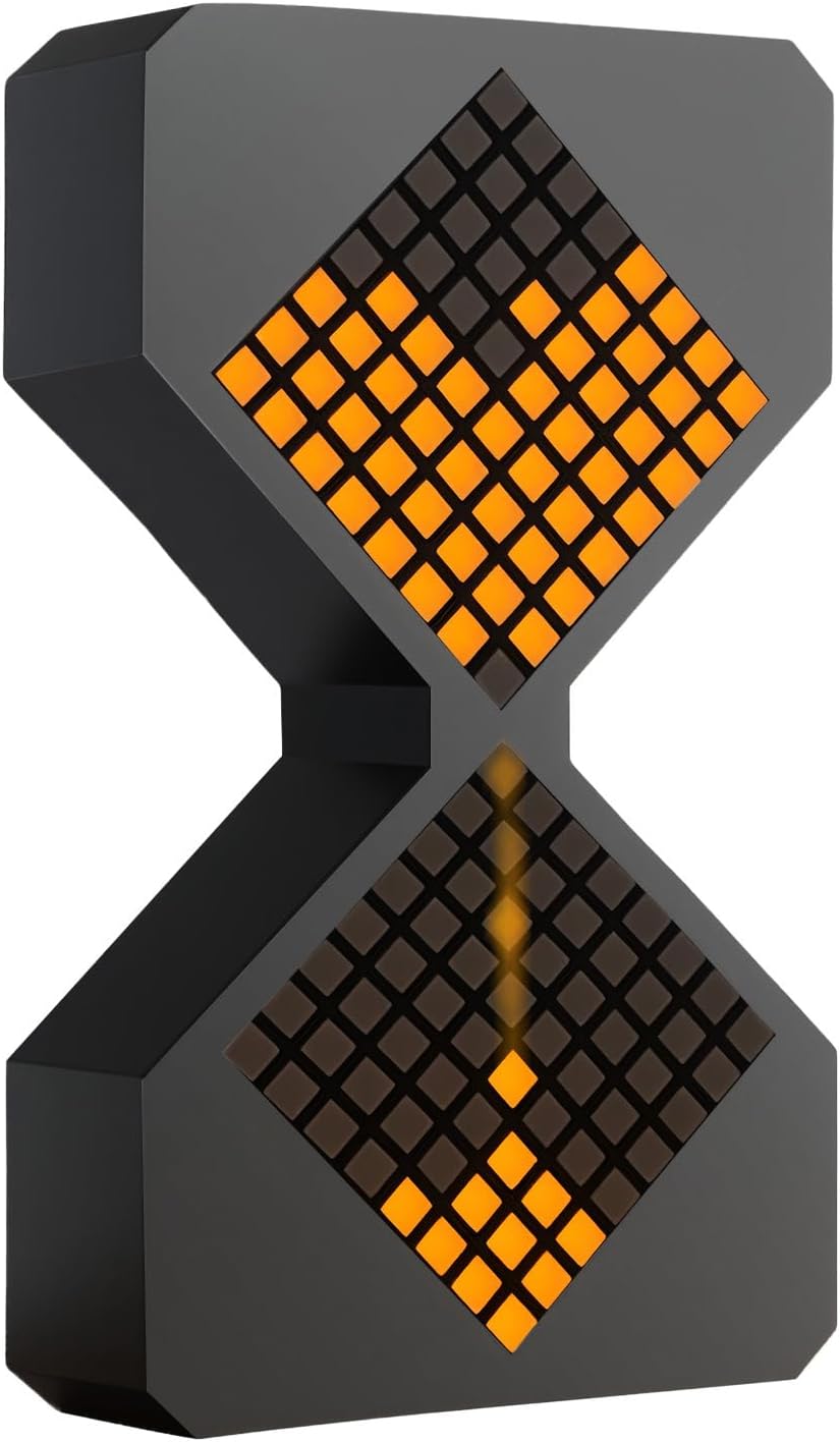Digitale Sanduhr-uhr – Schwerkraft-countdown-timer (1–30 Min.) – Usb-c-wiederaufladbar – Led-fokus-timer – Geräuschloser Tischtimer – Schwarz – 30 M