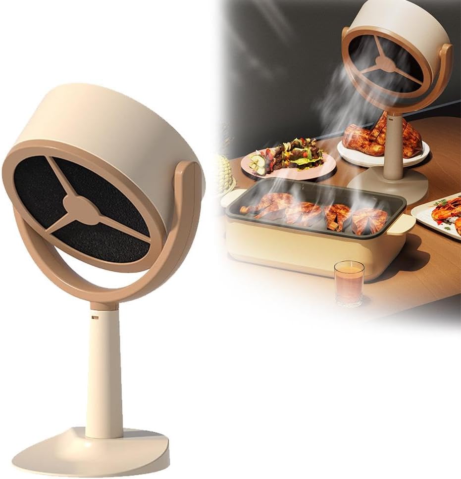 Luftreiniger, Tragbare Tischabzugshaube, Wiederaufladbarer Rauchabsauger, Luftreiniger, Rauchventilator Für Drinnen Zum Rauchen, Grillen, Hotpot