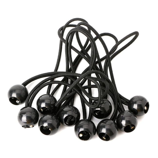 30 Elastische Seile (200 Mm), Geeignet Für Planen, Pavillons, Camping, Zelte