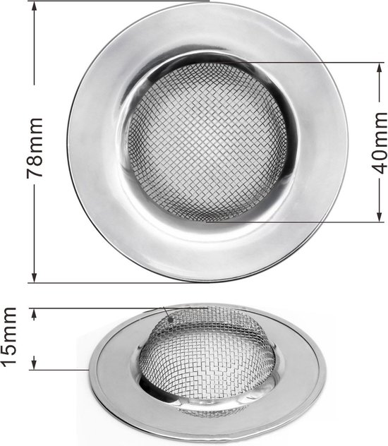 Geeignet Für Universelle Edelstahl-spülbecken, 4-teiliger Abflussstopfen, Küchenwasserfilter