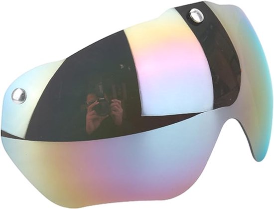 Magnetische Fahrradbrille Mit Sonnenblende Für Fahrradhelme – Abnehmbare, Winddichte Sportbrille
