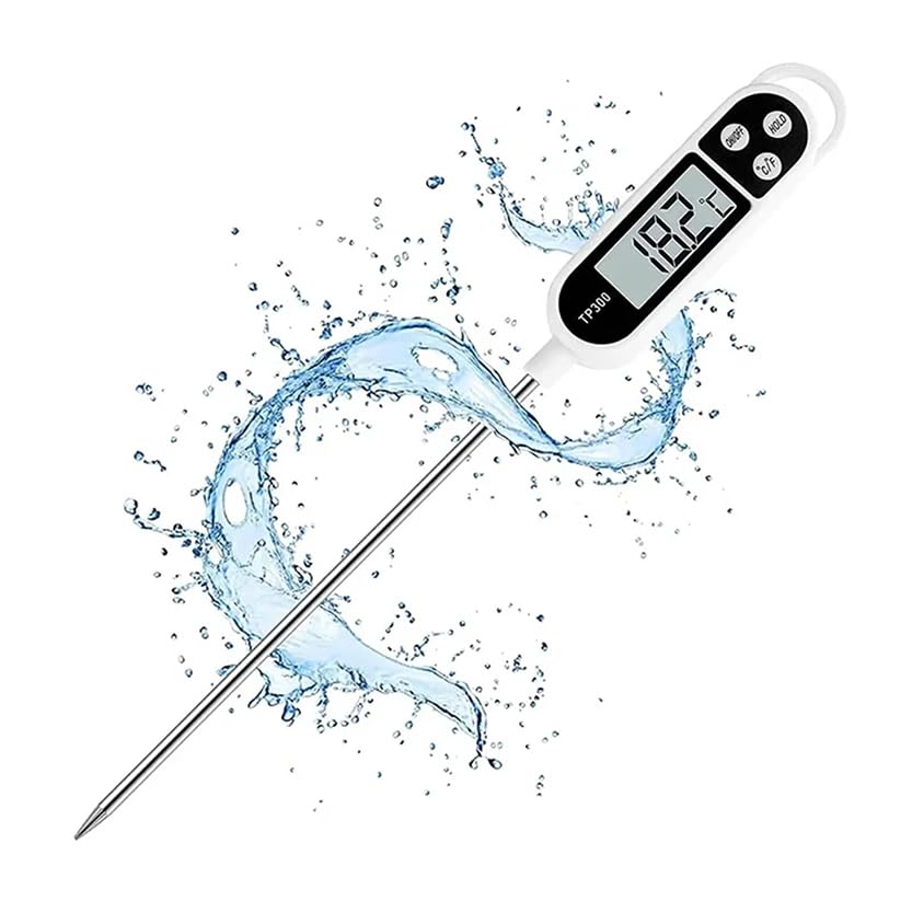 Digitales Sofortthermometer (1 Stück) – 24 Cm Lange Sonde, Für Fleisch, Frittieröl, Grill Und Smoker