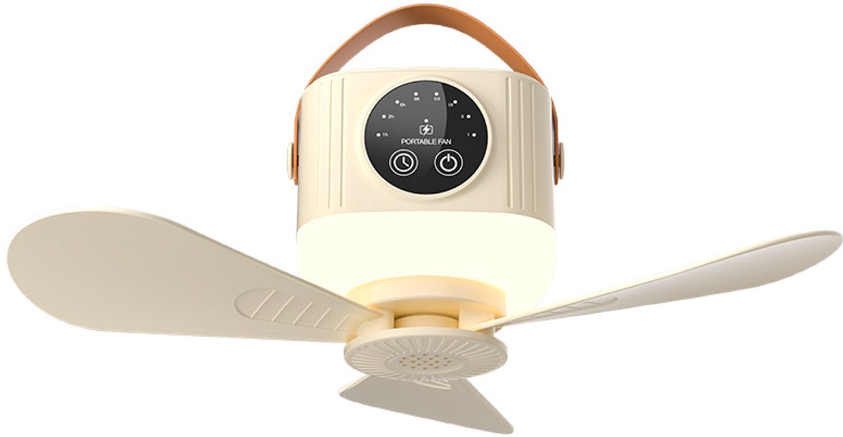 Ventilatoren – Multifunktionaler Campingventilator Mit Led-beleuchtung – 7200-mah-akku – 360° Drehbar – Mit Fernbedienung Und Timer – Zum Aufhängen Und Aufstellen