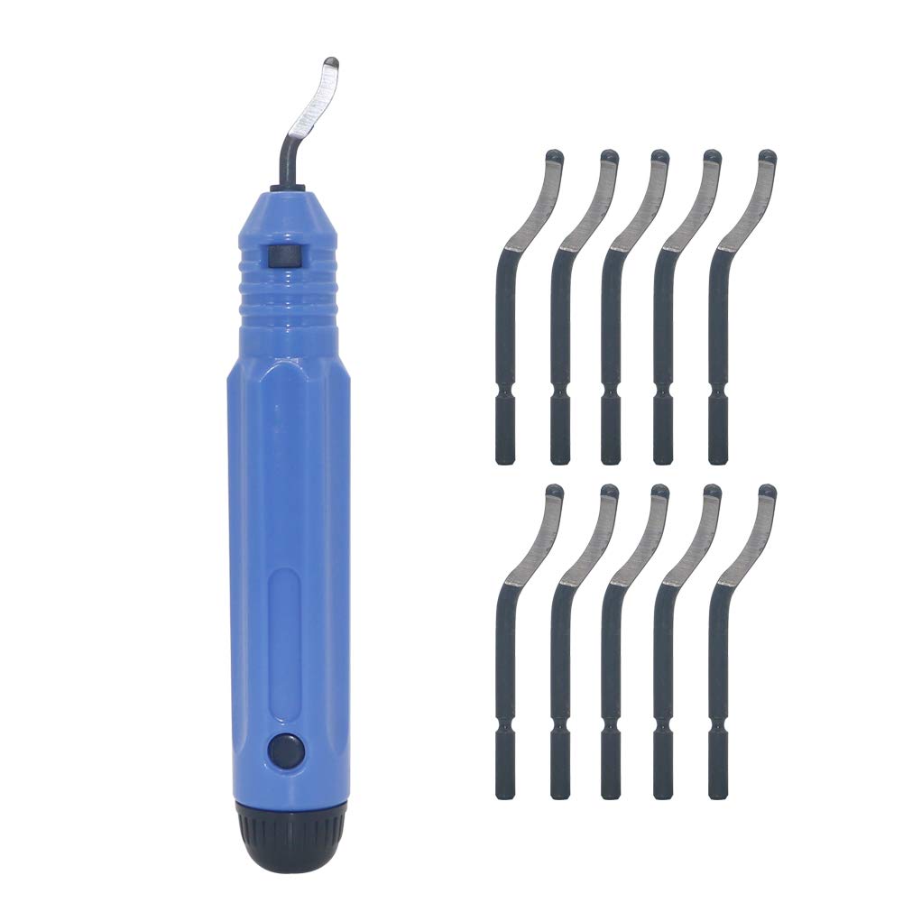 Handwerkzeug Zum Entgraten Von Metall, Nb1100 Griff + 10 Stück Bs1010 Rotierende Entgratklingen, Handwerkzeug Zum Entfernen Von Graten Von