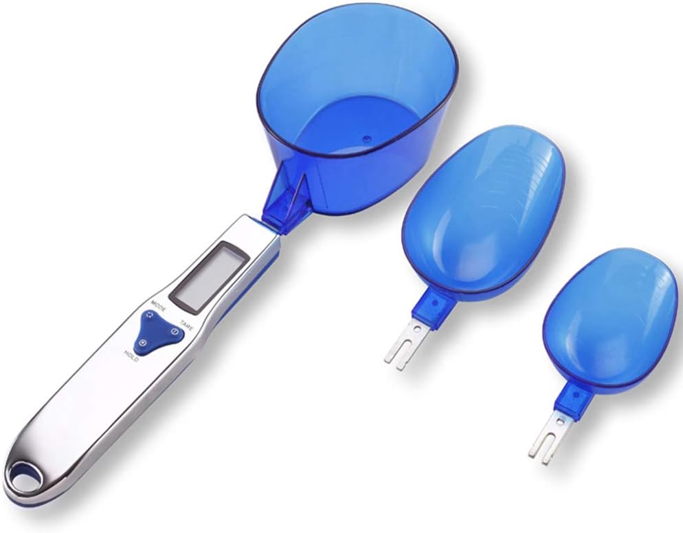 Digitale Küchenwaage Mit 3 Messlöffeln Zum Wiegen Von Trockenen Flüssigkeiten, Milch, Tee, Mehl, Gewürzen Und Medikamenten (1,1 Lb/500)