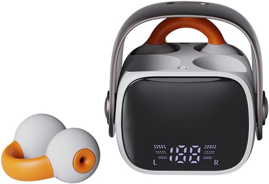 Bluetooth 5.3 Kopfhörer Mit Knochenleitung, Schmerzfreie Kabellose Ohrhörer Mit Ohrclip, Mini-sportkopfhörer Mit Offenem Ohr, Lange Akkulaufzeit (weiß)