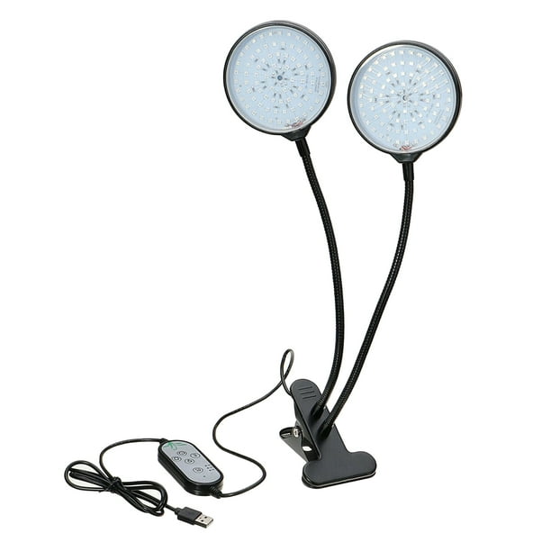 Pflanzenwachstumslampe Usb Flexible Doppelkopflampe