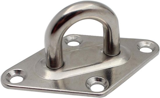 4 Stück 8 Mm Edelstahl-riffelbleche, Robuste Metall-deckklemmen Und Befestigungswinkel Für Sonnensegel, Yachtbeschläge