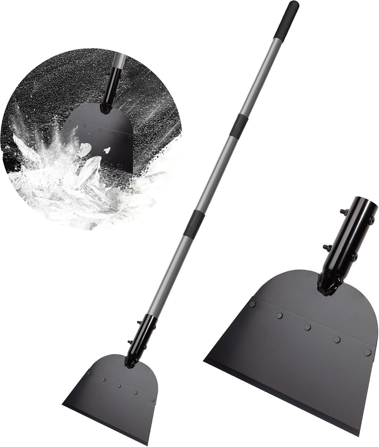 Schneeschaufeln – Boden- Und Eiskratzer – 54-zoll-flachschaber – Schneeräumen – Tragbare Schneeschaufeln – Für Einfahrten Und Fahrzeuge – 54 Zoll