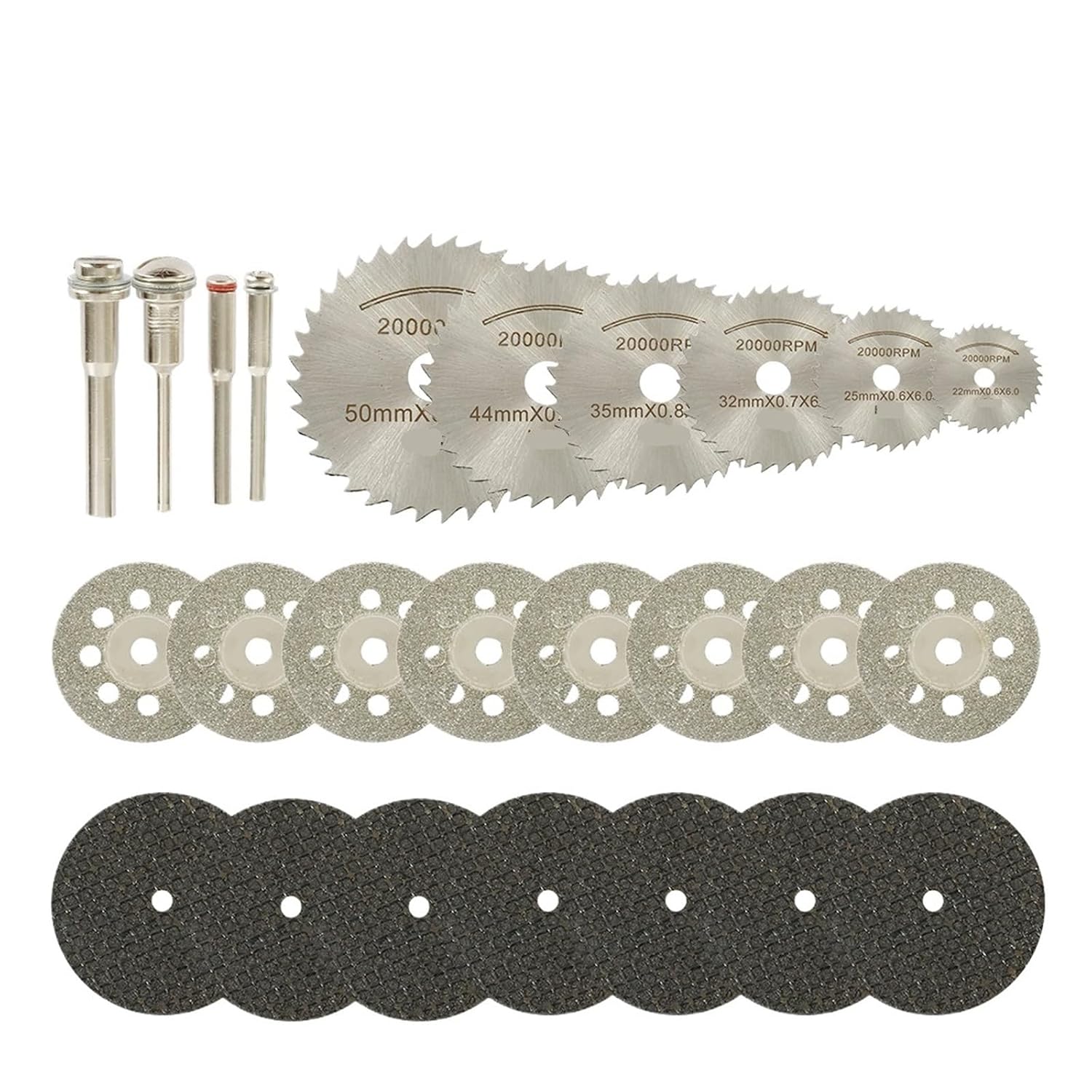 Mini-kreissägeblatt-set Für Dremel-zubehör, Schleifscheiben, Trennscheiben, Metall-rotationswerkzeuge (32-teiliges Set)