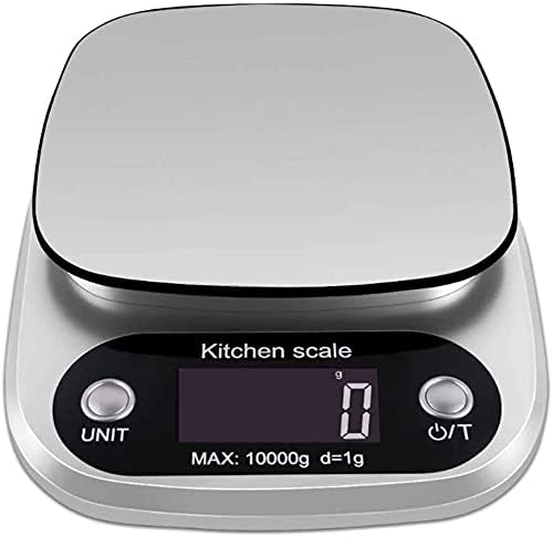 Elektronische Digitale Lebensmittelwaage, Digitale Küchenwaage, Wiegefläche Aus Edelstahl, 10 Kg Hochpräzise Elektronische Haushaltslebensmittelwaage