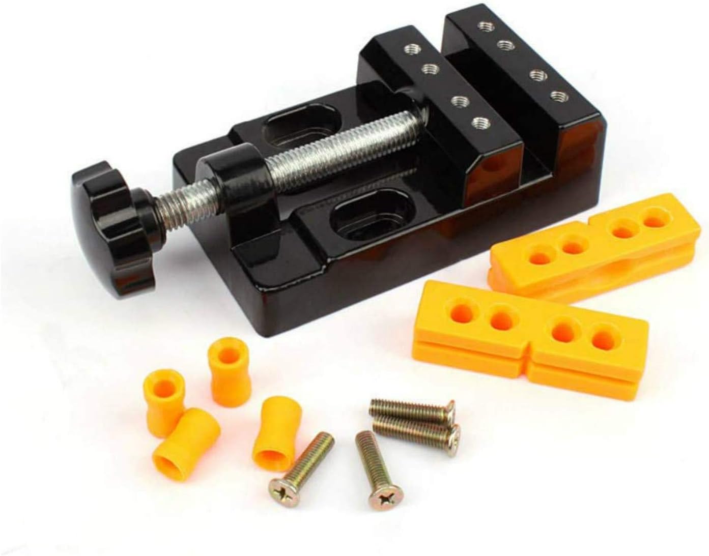 Flacher Mini-schraubstock, Tischklemme, Bohrerklemme, Hobbywerkzeug, Mini-schraubstock, Tischklemme, Mini-flachklemme, Hobby-tischklemme, Werkzeug (aluminium)