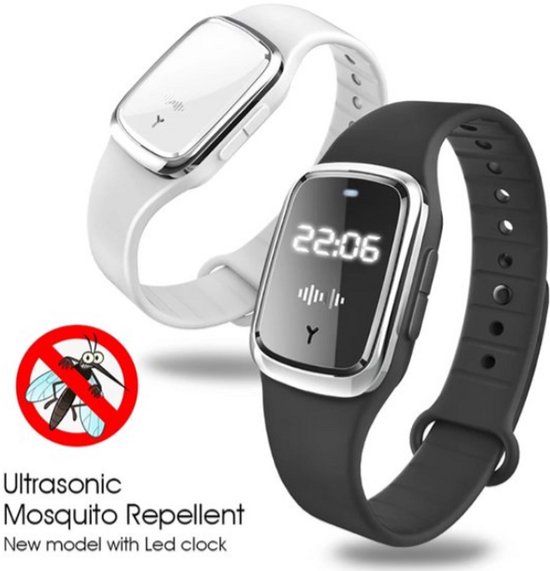 Neues Ultraschall-mückenabwehrarmband Mit Zeitanzeige Für Den Sommer – Ideal Für Drinnen Und Draußen.