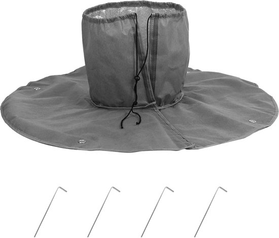 Winterschutz Für Palmenwurzeln - Schutz Gegen Palmenwurzeln - Kälteschutz Für Pflanzen Bis Zu 35 Cm Durchmesser - Ø 100 Cm - 100 G/m² (rot)