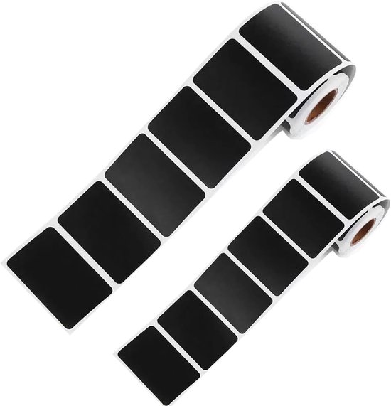 600 Blatt 5,5 X 3,5 Cm Schwarze Wasserfeste Beschreibbare Kreidetafel-etikettenrolle