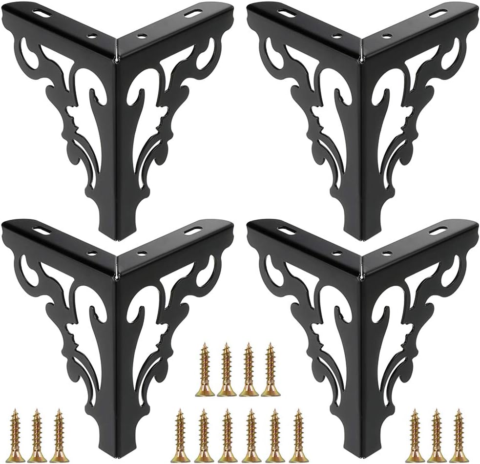 4-teiliges Set Metall-möbelbeine, Moderne Sofa- Und Schrankbeine, Reparatur, Renovierung, Schminktische, Kleiderschränke, Couchtische, Schwarz, 15 Cm