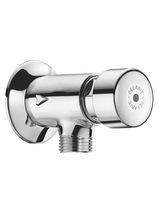 Delabie Urinal-Spülarmatur TEMPOSTOP G1/2B AP EVers. 3 Sek.,m. Ros.