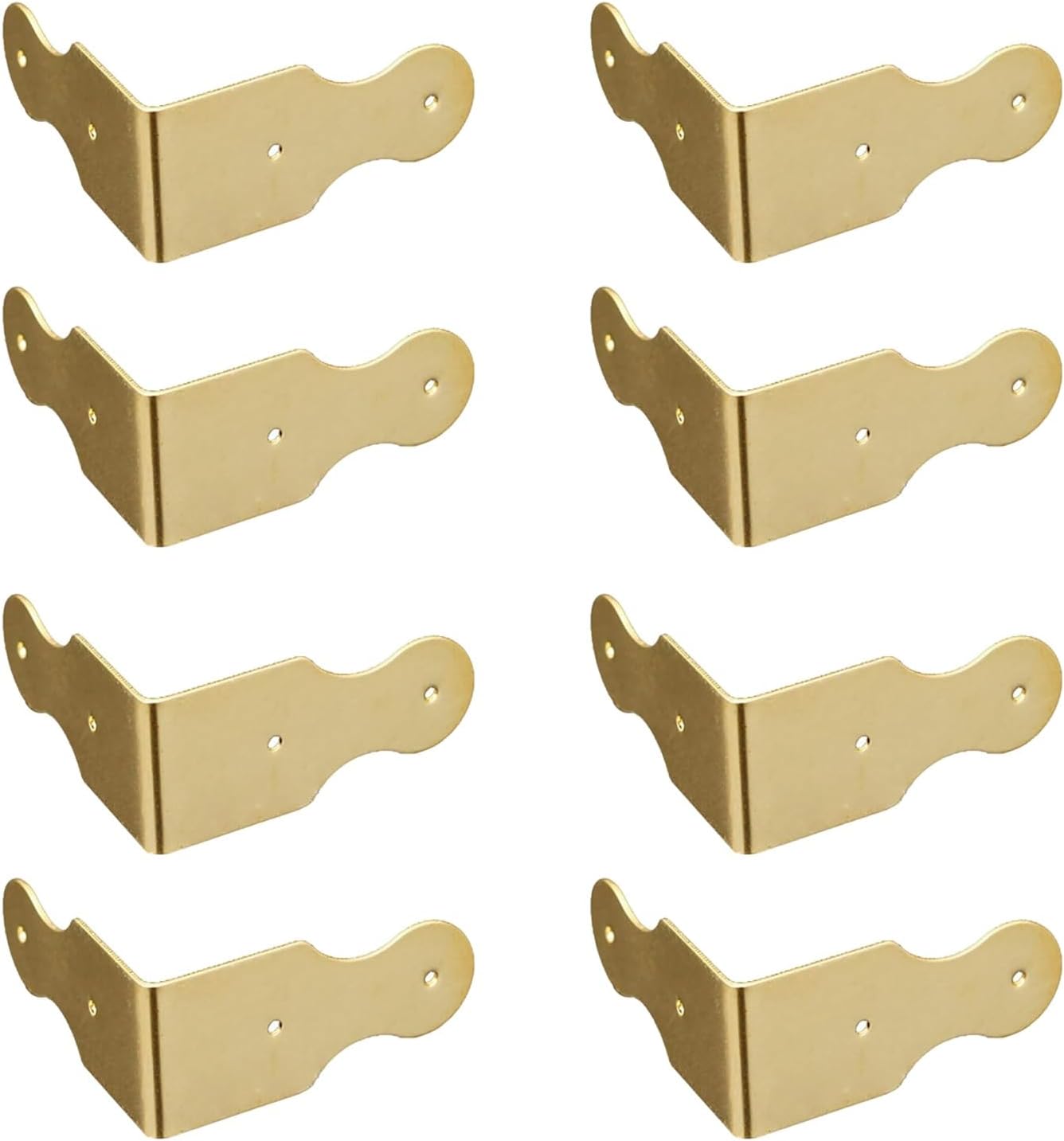8-teiliges Set Vintage-eckenschützer Aus Messing
