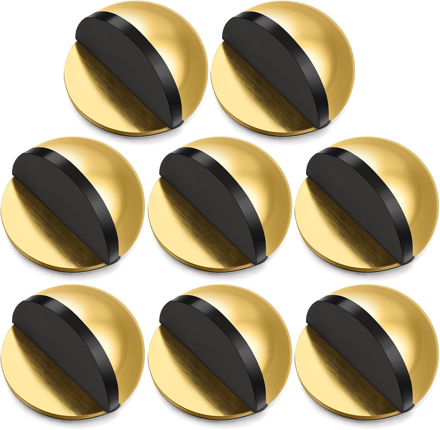 8-teiliges Set Selbstklebender Türstopper, Türstopper Und Wandschutz Aus Edelstahl, Halbkugelförmige Türstopper Für Wohnzimmer Und Schlafzimmer