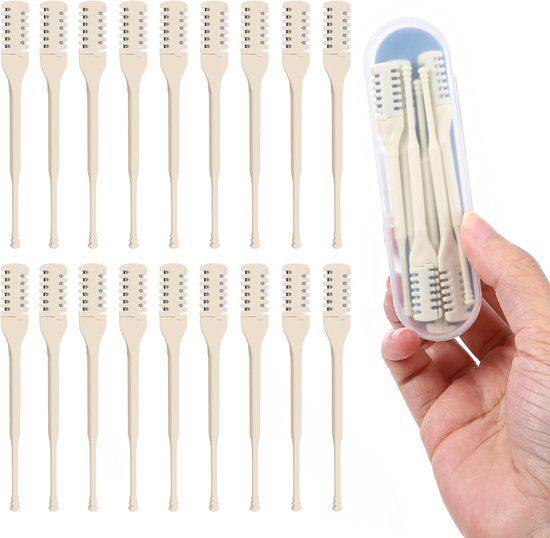 18-teiliges Manuelles, Doppelseitiges, Rotierendes Nasenhaartrimmer-set Mit Etui