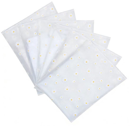 6er-pack Wiederverwendbare Reißverschlusstaschen – Groß – Kleidersäcke – Plastiktüten – Reisetaschen – Aufbewahrungstaschen – 20 X 28 Cm