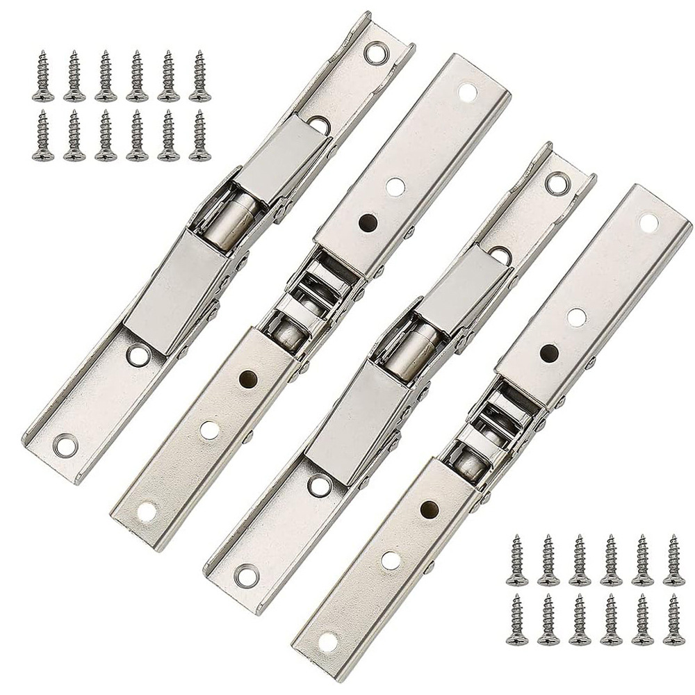 4-teiliges Set Aus 90-grad-klappscharnieren, Türscharnieren, Verdeckten Halterungen, Tischgestellen, Möbelteilen, Dünnplatten-verdeckscharnieren.