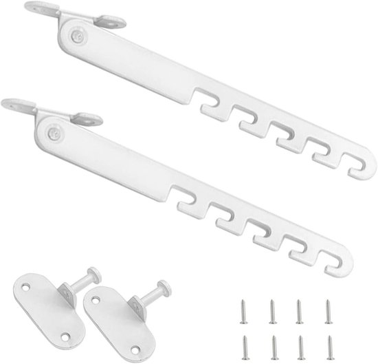 Verstellbare Fensterbegrenzer Mit Kindersicherung, Geeignet Für Türen Und Fenster – 2er-pack – Weiß