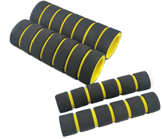 Ein Paar Rutschfeste Schaumstoff-lenkerüberzüge Für Fahrräder - Rutschfeste Griffe - Schwammgriffe - Ergonomisches Design - Gute Stoßdämpfung.