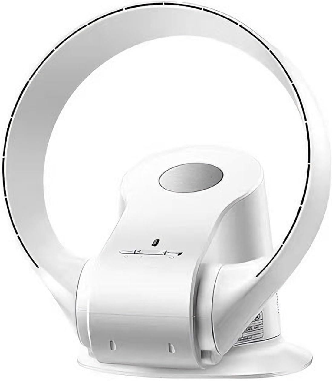 Flüsterleise Tragbarer Tisch- Und Wandventilator Für Zuhause, Mit Timer, 90°-oszillation, Blattloser Wandventilator (35,5 Cm) – 9 Geschwindigkeitsstufen