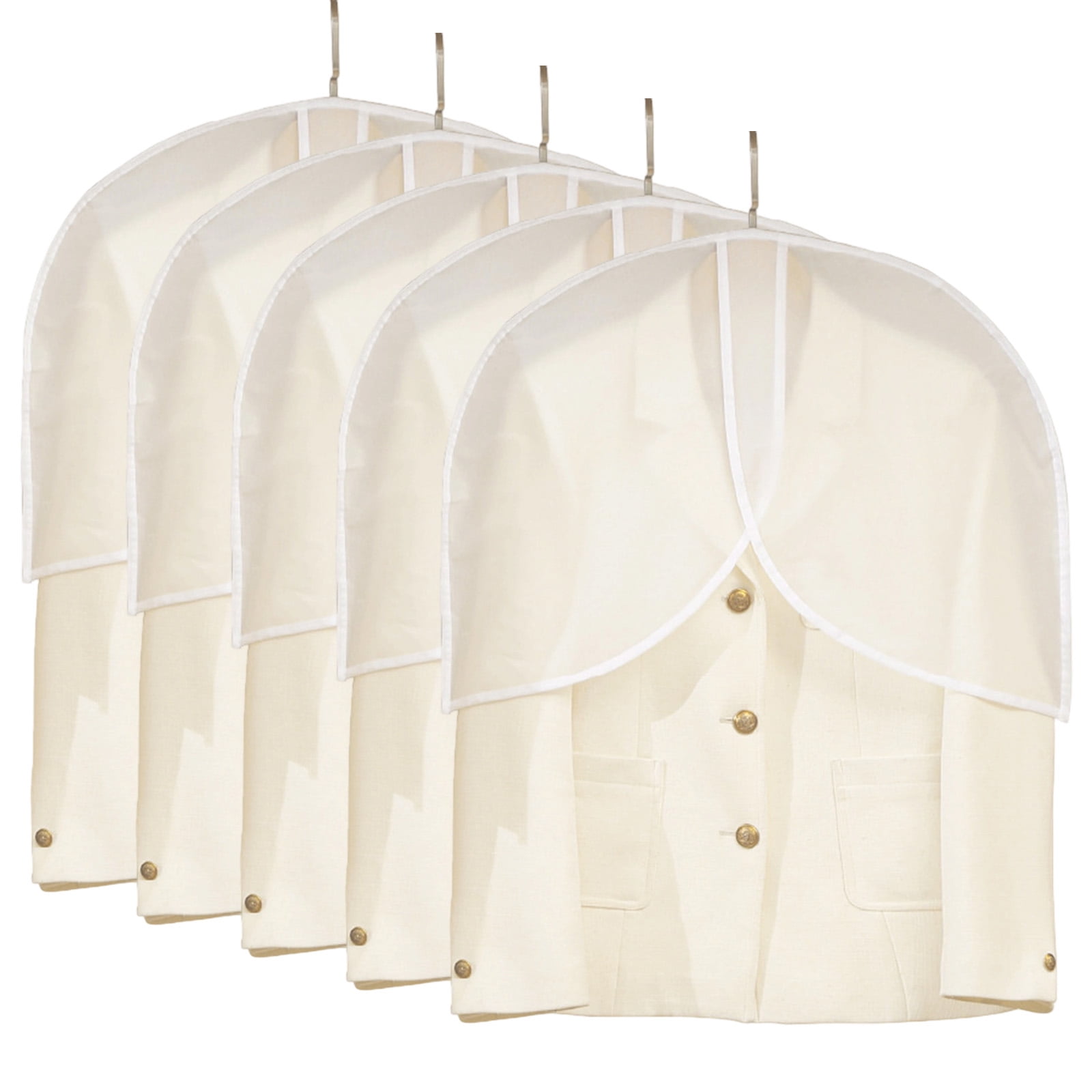 5-teilige Garderobenhülle, Transparente, Staubdichte Schulterhülle, Schutzhülle Für Jacke Und Anzug