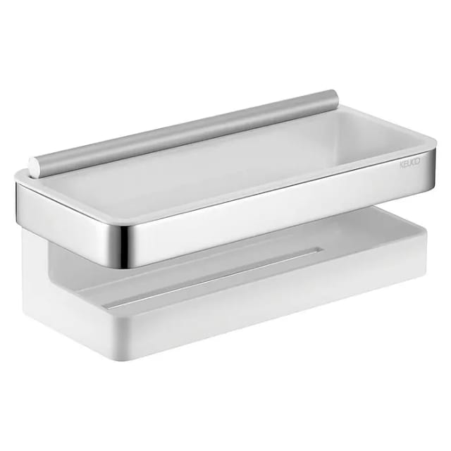 Keuco - Duschkorb Moll chrom mit Glasabzieher 12759010000