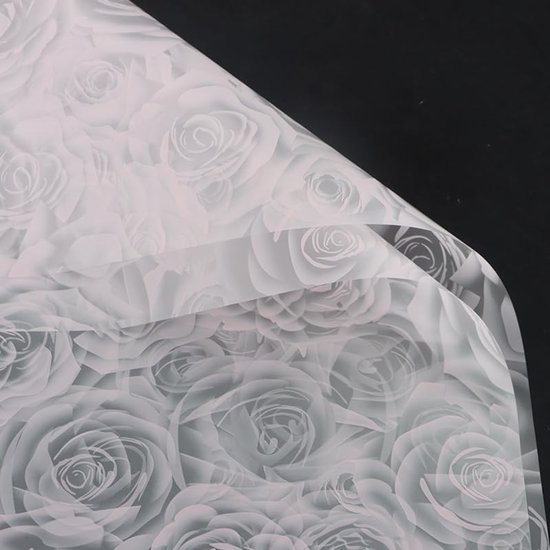 20 Blatt Xiao Hua Geschenkpapier, Blumen, Geschenkbox-geschenkpapier, Wasserfestes Bedrucktes Mattes Blumengeschenkpapier (weiß)