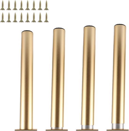 Verstellbare, 20 Cm Lange, Vergoldete Möbelbeine, Tischbeine Aus Metall Für Sofas, Nachttische Und Couchtische, Langlebig Und Stilvoll.